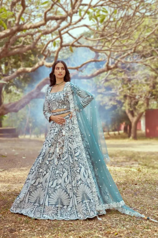 Latest_Semi_Stitched_Lehenga_Choli_With_Duppatta