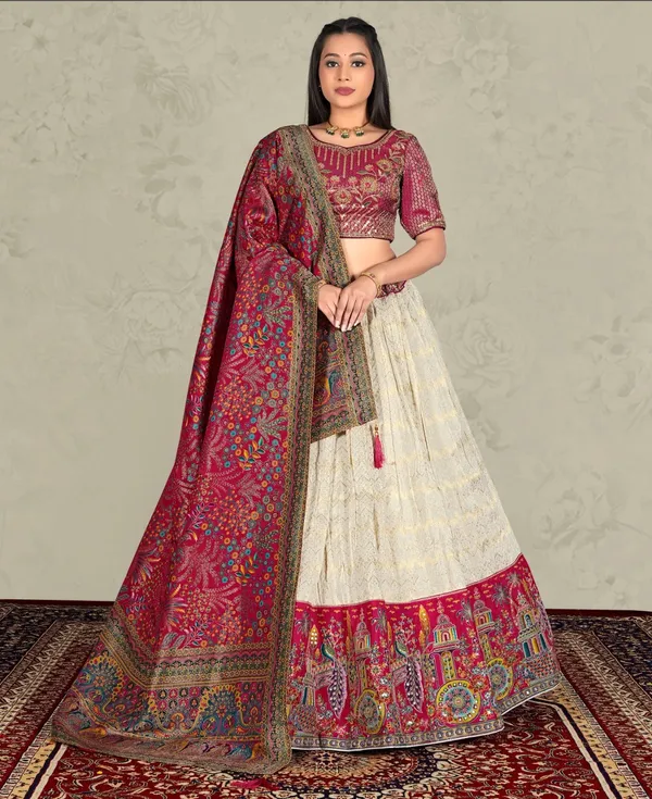 Latest_Semi_Stitched_Lehenga_Choli_With_Dupatta