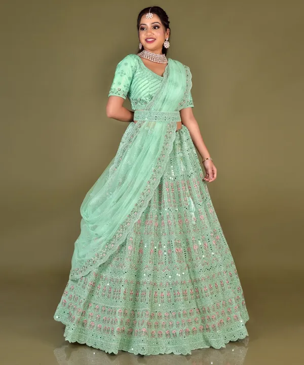 New_Wedding_And_Festival_Semi_Stitiched_Lehenga_Choli