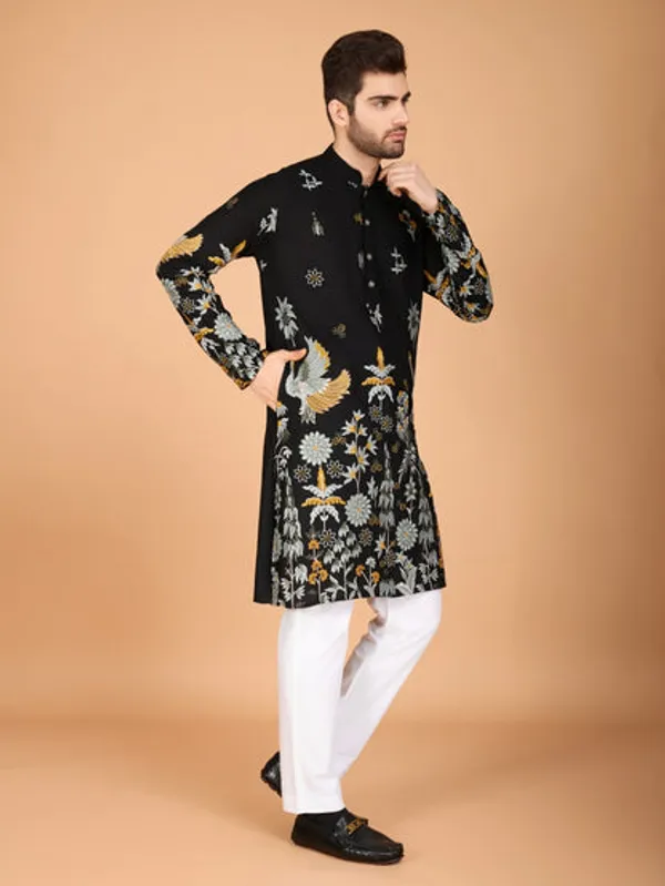 Traditional_Semi_Stitched_Kurta_Pyjama_Suits
