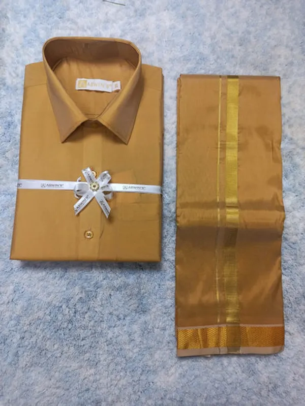 Art_Silk_Dothi_Set_Shirt_Dothi_Kerchief_Belt_3_In_1_Small_Border