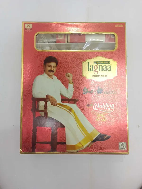100_Pure_Silk_Dhothi_3_In_1_Set_8_Yards_Dothi_X_4yards_Shalya_1_Inch_Border_Gold_Jari