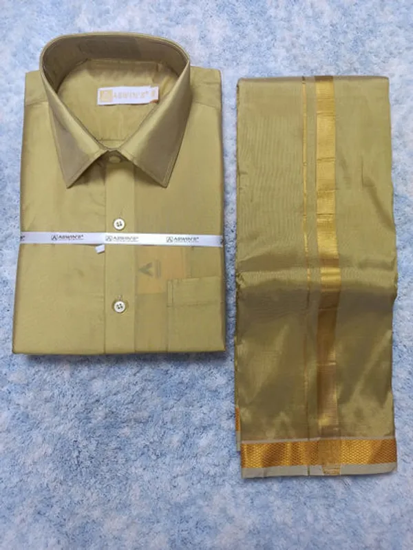Art_Silk_Dothi_Set_Shirt_Dothi_Kerchief_Belt_3_In_1_Small_Border