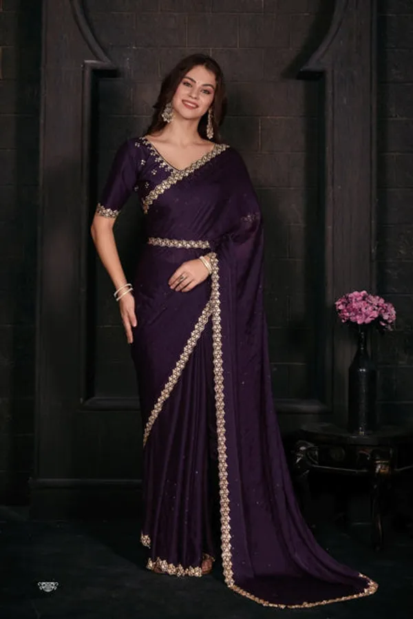 Georgette_Silk_Saree