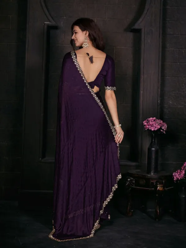 Georgette_Silk_Saree