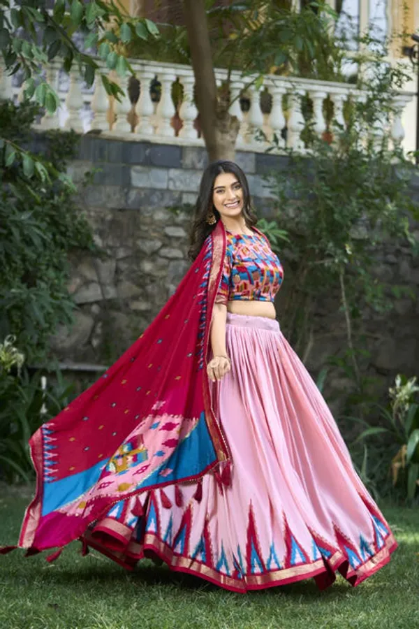 New_Semi_Stitiched_Lehenga_Choli