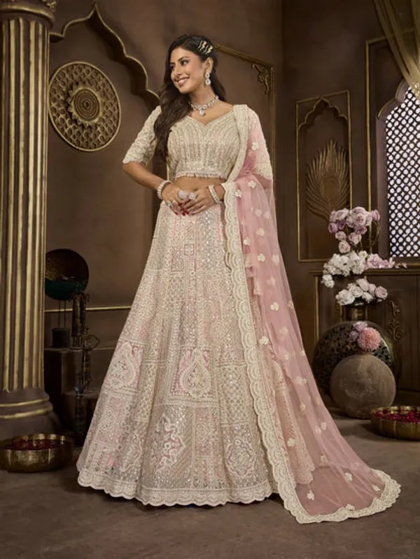 New_Semi_Stitiched_Bridal_Lehenga_Choli