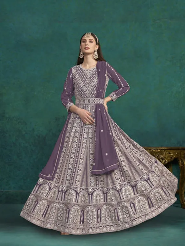 New_Semi_Stitiched_Georgette_Lehenga_Choli