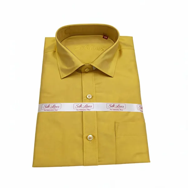 Yellow_Premium_And_Elegant_Art_Silk_Shirt_For_Men