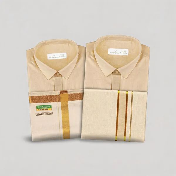 Gold_Premium_And_Elegant_Tissue_Cotton_Shirt_For_Men
