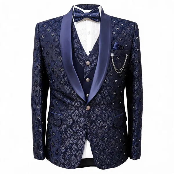 Blue_Premium_And_Elegant_Georgette_Designer_Suits_For_Men
