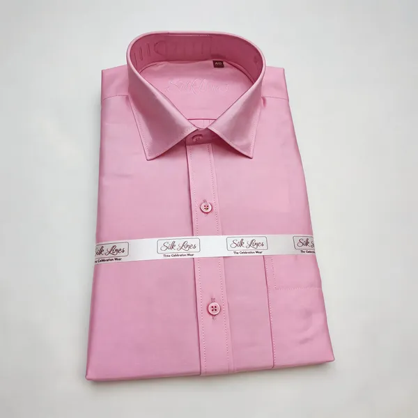 Pink_Premium_And_Elegant_Art_Silk_Shirt_For_Men