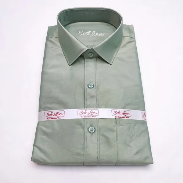Green_Premium_And_Elegant_Art_Silk_Shirt_For_Men