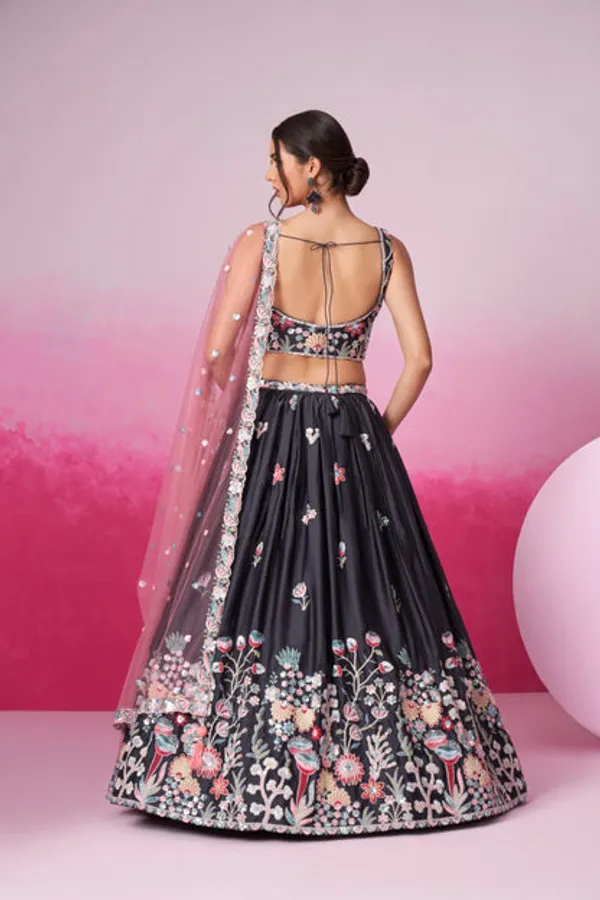New_Semi_Stitiched_Lehenga_Choli