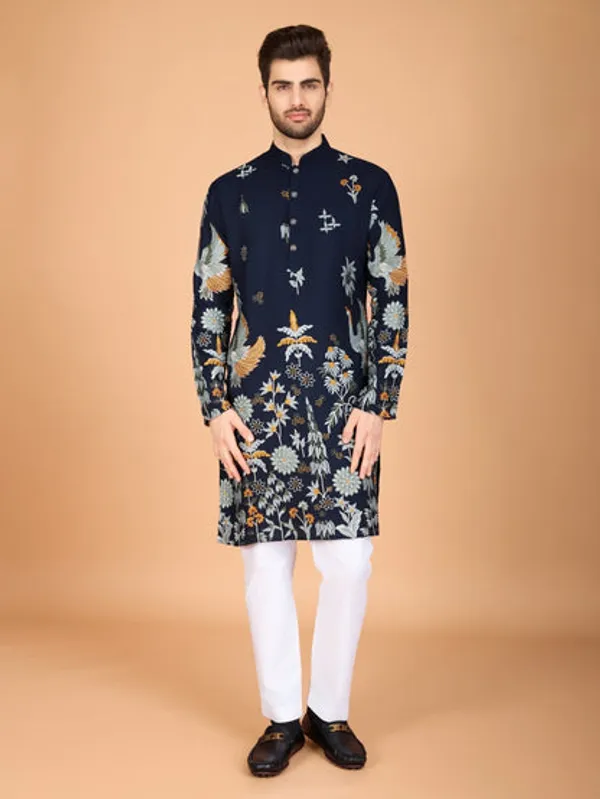 Traditional_Semi_Stitched_Kurta_Pyjama_Suits