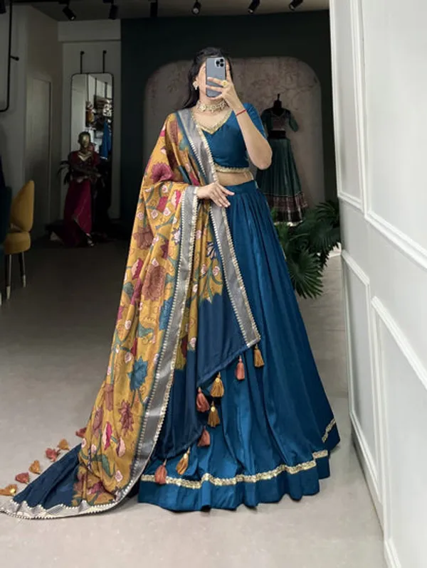 Latest_Semi_Stitched_Lehenga_Choli_With_Duppatta