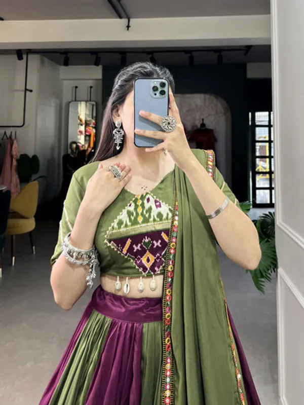 New_Semi_Stitiched_Lehenga_Choli