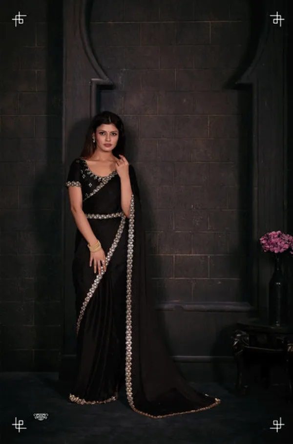 Georgette_Silk_Saree