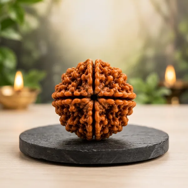 Original__4_Mukhi_Natural_Brown__Rudraksha_For_Unisex_//_100%_Lab_Tested_&_Certified