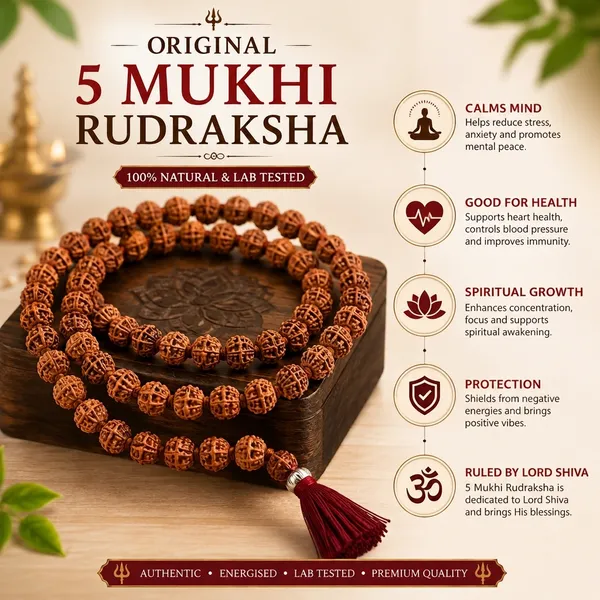 Original_5_Mukhi_Rudraksha_Mala__For_Puja_/_100%_Lab_Tested_&_Certified