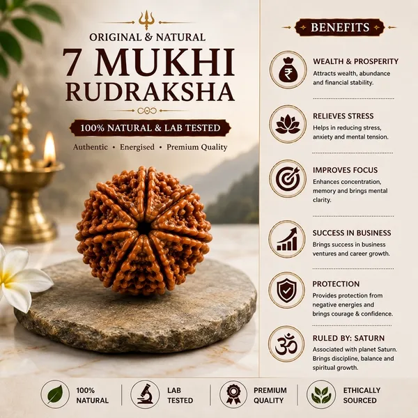 Original_7_Mukhi_Natural_Brown_Natural_Rudraksha_For_Puja_//_100%_Lab_Tested_&_Certified