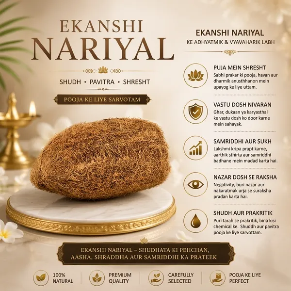 Brown_Natural_Ekanshi_Nariyal_Pooja_And_Vastu_Item_For_Puja