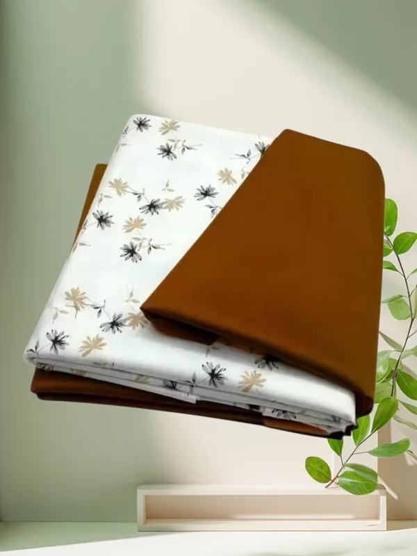 Cotton_Printed_Brown_And_White_Shirt_And_Pant_Material_For_Men