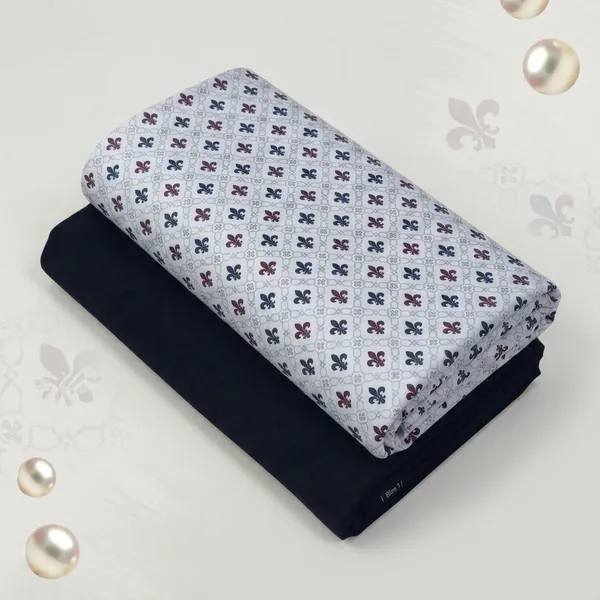 Cotton_Printed_White_And_Black_Shirt_And_Pant_Material_For_Men
