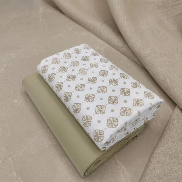 Cotton_Printed_White_And_Beige_Shirt_And_Pant_Material_For_Men