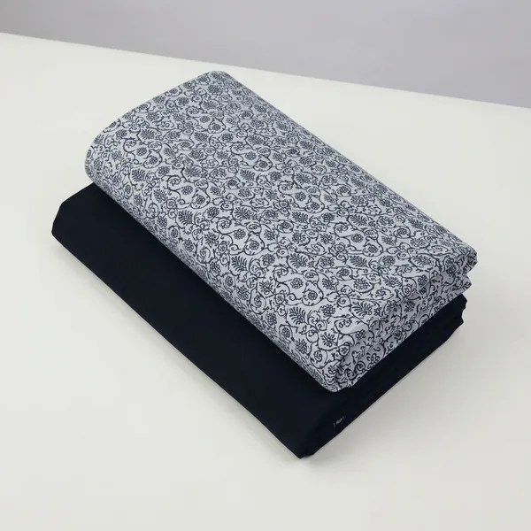 Cotton_Printed_Black_And_Grey_Shirt_And_Pant_Material_For_Men