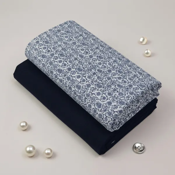 Cotton_Printed_Black_And_Grey_Shirt_And_Pant_Material_For_Men