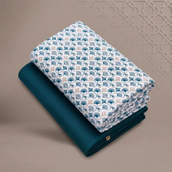 Cotton_Printed_White_And_Teal_Shirt_And_Pant_Material