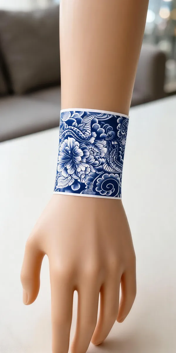 Temporary_Tattoo_Hub_Blue_Band_Temporary_Tattoo_Sticker