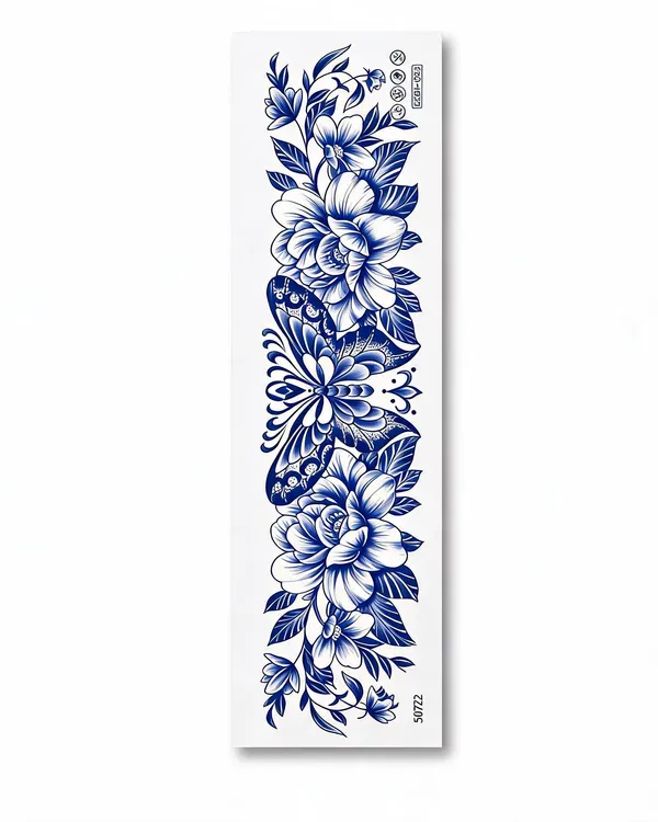 Temporary_Tattoo_Hub_Blue_Band_Temporary_Tattoo_Sticker