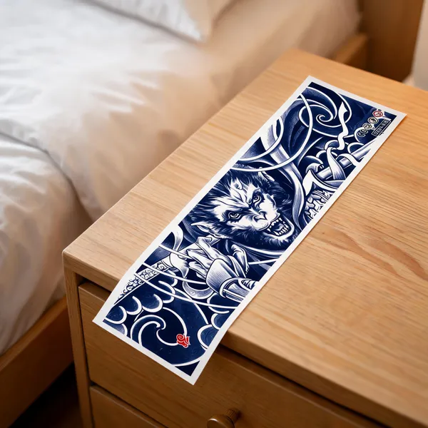 Temporary_Tattoo_Hub_Blue_Band_Temporary_Tattoo_Sticker