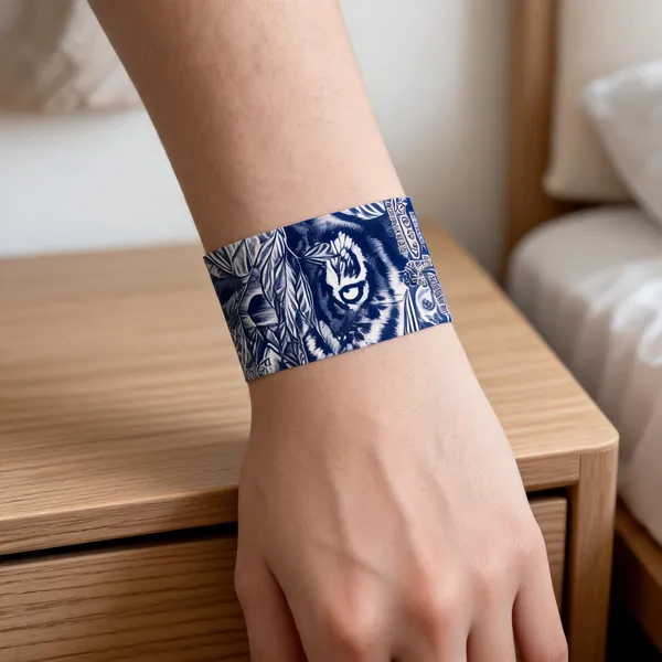 Temporary_Tattoo_Hub_Blue_Band_Temporary_Tattoo_Sticker