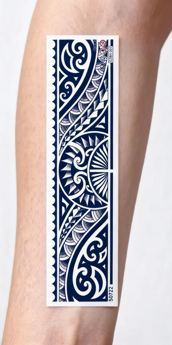 Temporary_Tattoo_Hub_Blue_Band_Temporary_Tattoo_Sticker