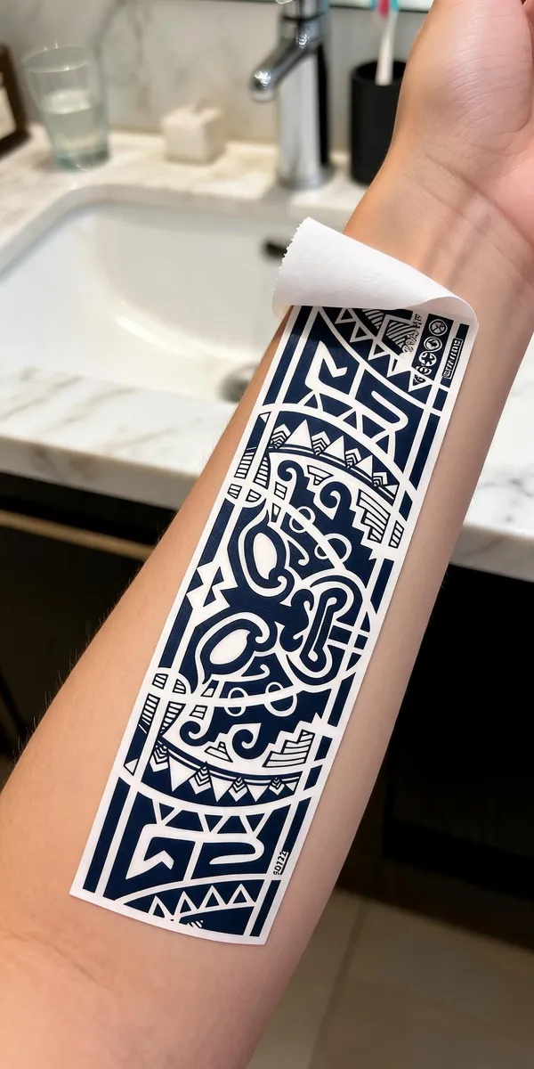 Temporary_Tattoo_Hub_Blue_Band_Temporary_Tattoo_Sticker