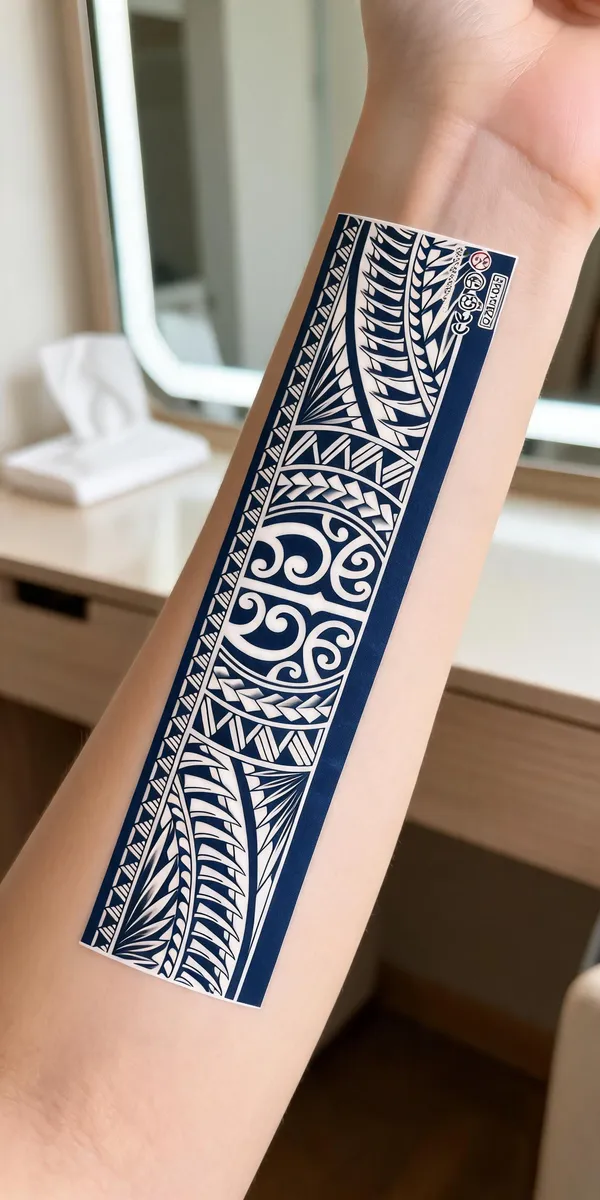 Temporary_Tattoo_Hub_Blue_Band_Temporary_Tattoo_Sticker