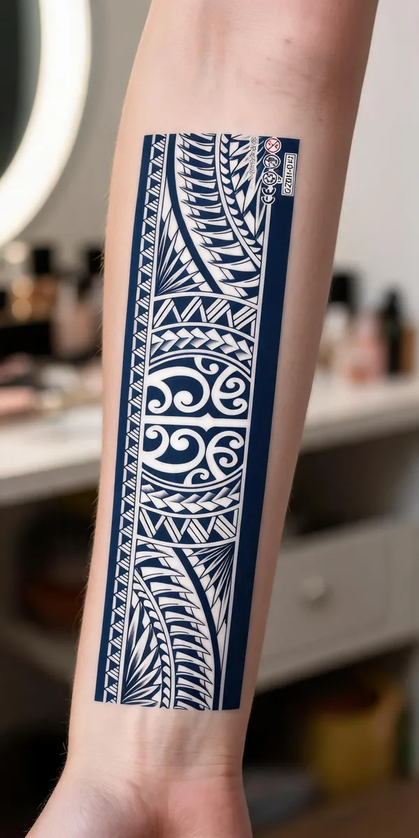 Temporary_Tattoo_Hub_Blue_Band_Temporary_Tattoo_Sticker