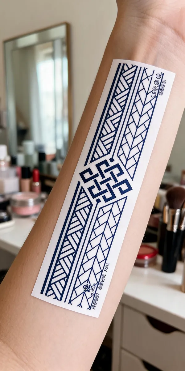 Temporary_Tattoo_Hub_Blue_Band_Temporary_Tattoo_Sticker