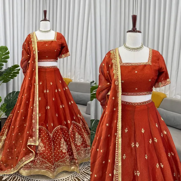 Rust_Orange_Krishma_Silk_Embroidered_Lehenga_Choli_Set_For_Women