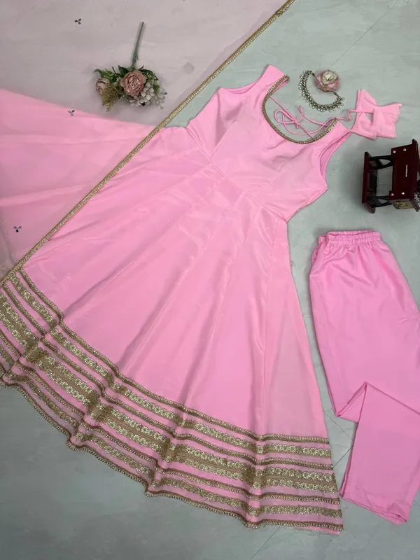 Pink_Natural_Crepe_Embellished_Flared_Anarkali_Set_For_Women