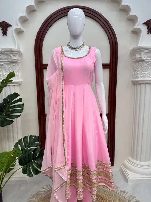 Pink_Natural_Crepe_Embellished_Flared_Anarkali_Set_For_Women