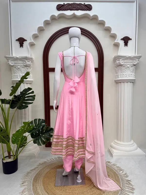 Pink_Natural_Crepe_Embellished_Flared_Anarkali_Set_For_Women