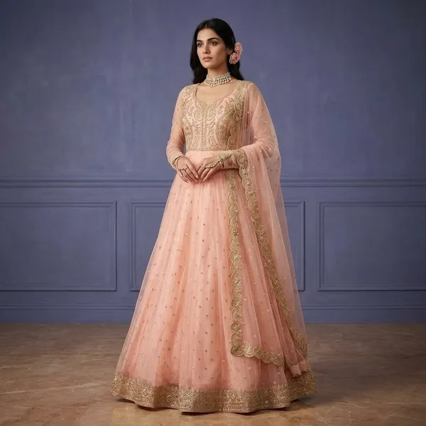 Blush_Pink_Faux_Georgette_Embroidered_Anarkali_Set_For_Women