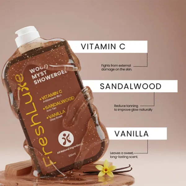 Freshluxe_Wood_Myst_Vitamin_C_Sandalwood_Brightening_Shower_Gel