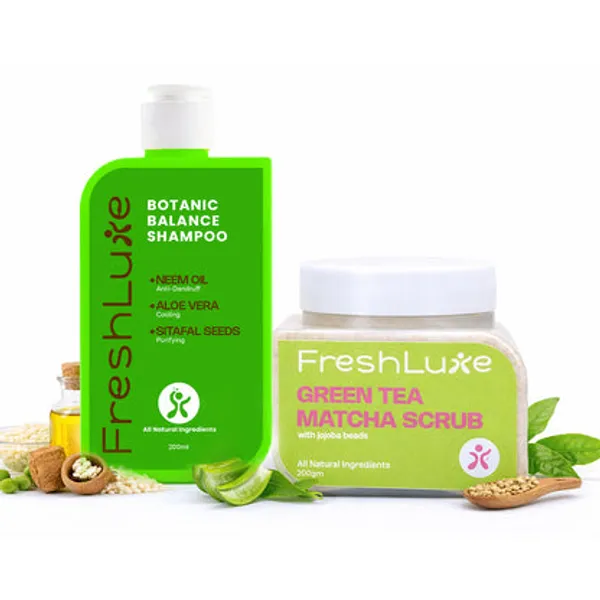 Freshluxe_Green_Tea_Neem_Oil_Shampoo_&_Scrub_Skincare_Combo_Pack_Of_2