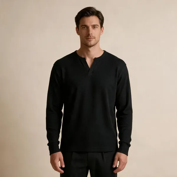 Black_Knit_Regular_Fit_Sweater_For_Men