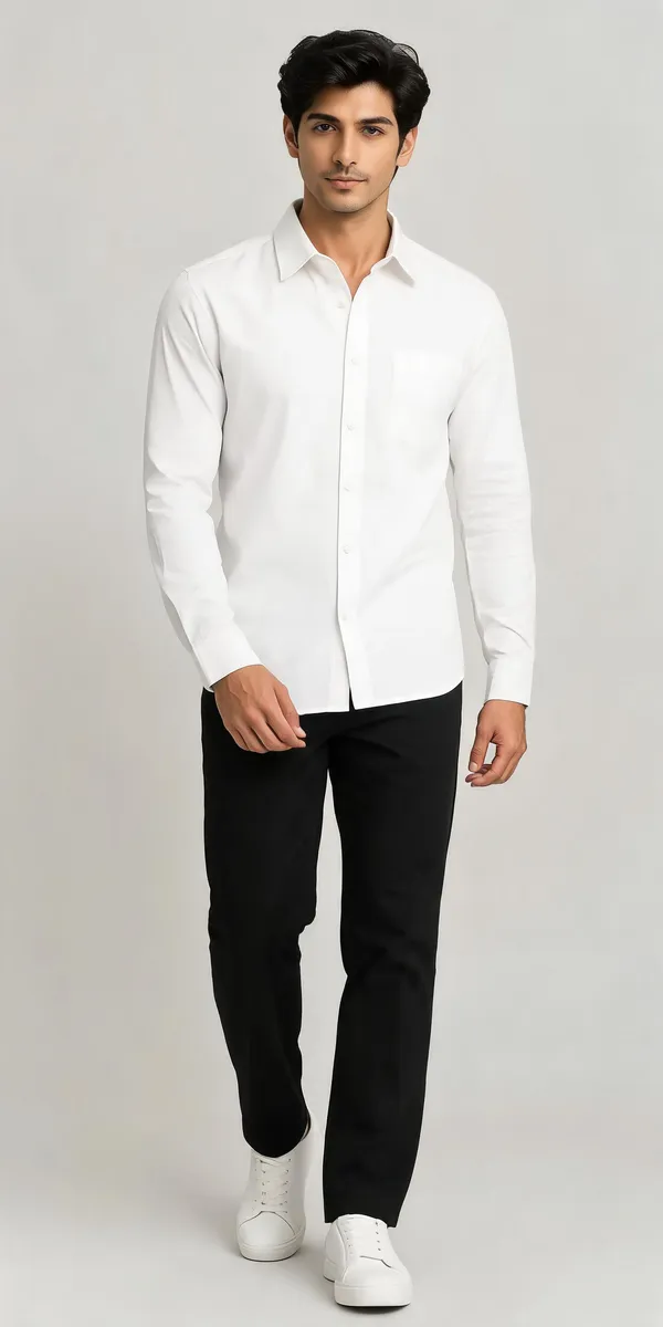 White_Regular_Fit_Full_Sleeve_Shirt_For_Men